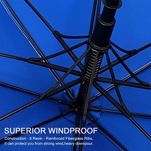 G4Free UV Golf Beach Umbrella 68”Auto Open Extra Large Sun Shade Umbrellas