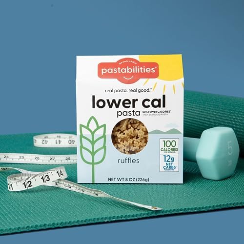 Pastabilities, Lower Calorie Pasta, Penne – 100 Calories per Serving, Low Net Carbs, Low Calorie, Non-GMO, High Fiber, Vegan, Plant-Based