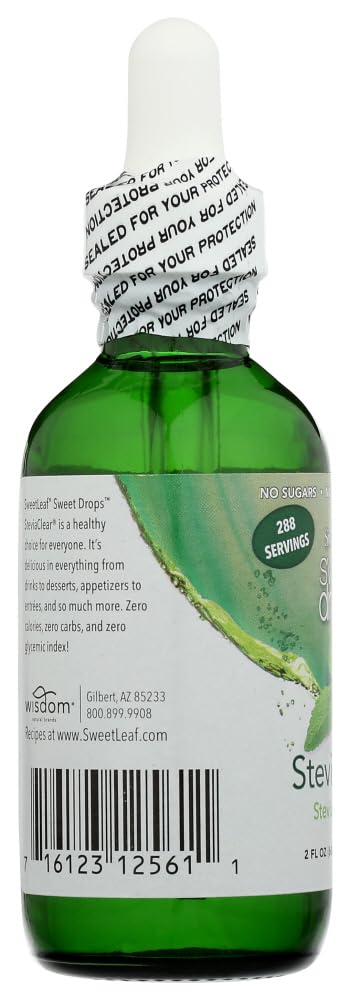 Wisdom Natural SweetLeaf Stevia Clear Liquid -- 2 fl oz (1 Bottle)