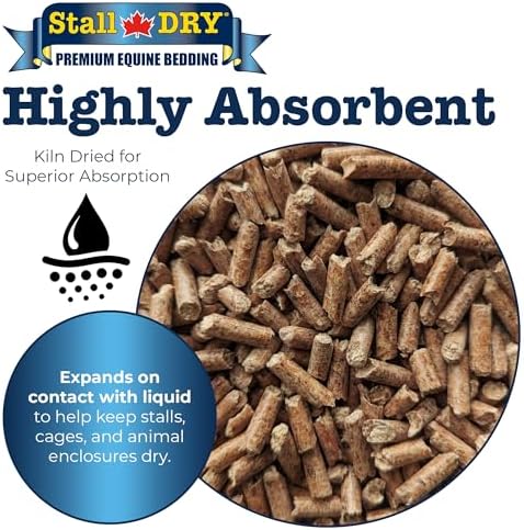 Progressive Planet Stall Dry Premium Equine Bedding Pellets, 35lbs - 100% Natural Kiln-Dried Pine Pellets