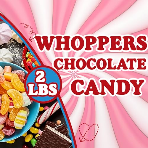 WHOPPERS, Chocolate Covered Malted Milk Balls, Fun Size 3 Balls Pack (Pack of 2 Pounds) | Pack of 2 Pounds