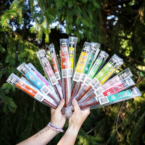 10 Piece Game Jerky Sticks Alligator-elk-buffalo-kangaroo-ostrich-pheasant-venison-wild Boar Variety Pack