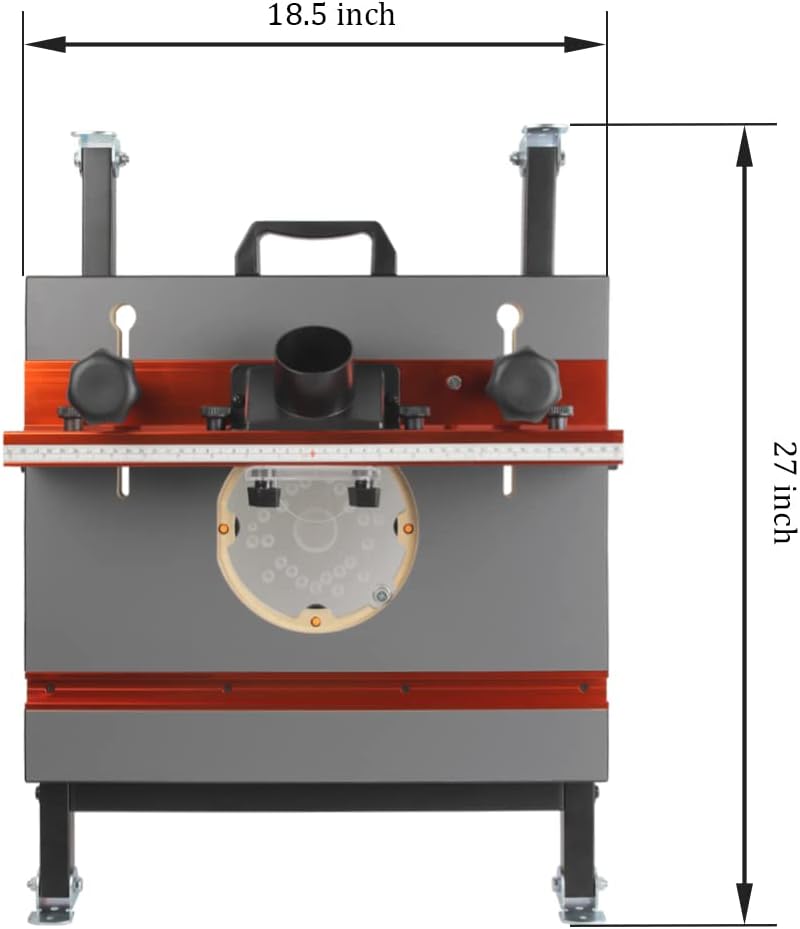 O’SKOOL Foldable Benchtop Trim Router Table with Adjustable Stand | Portable Benchtop Routing With Fold-Flat Storage And Pre-Drilled Fit For