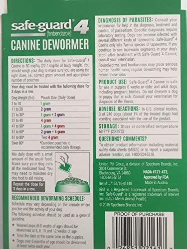 8 in 1 Safe-Guard 4 Dewormer for Small Dogs