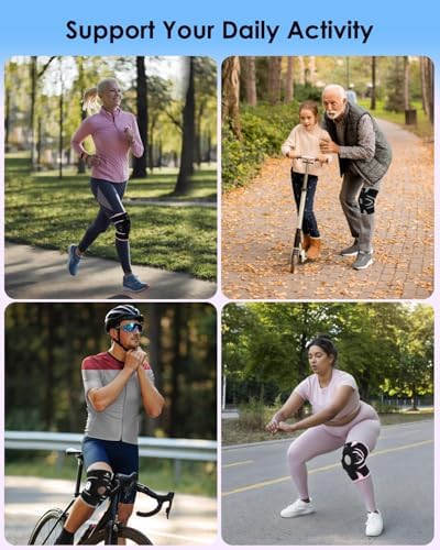 Lightweight Hinged Knee Brace for Meniscus Tear, Arthritis, ACL, MCL Pain – Adjustable 360° Wraparound Strap & Dual-Side Stabilizers for Maximum Knee Support & Injury or Surgery Recovery for Men and Women