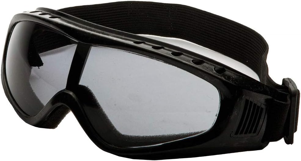 MMG Adult Half Shell Helmet, Motorcycle/Scooter/Moped, Matte Gray, Medium | Lightweight Polycarbonate/ABS half shell, goggles included. Padded washable liner, double D-ring strap. DOT FMVSS-218.