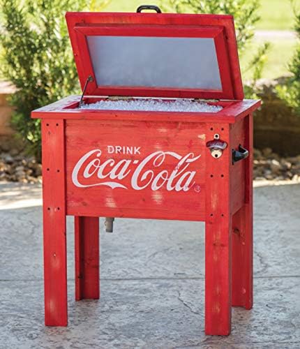 Leigh Country CP 98100 Coca Cola Vintage Cooler, 54-Quart, Red