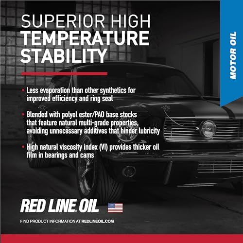 Red Line 15204 SAE 5W20 Fully Synthetic Motor Oil - 1 Quart (6 Pack)