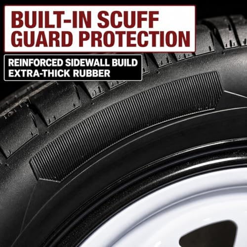 eCustomrim 2-Pack Radial Trailer Tire Rim Assembly ST205/75R14 5 Lug Load D