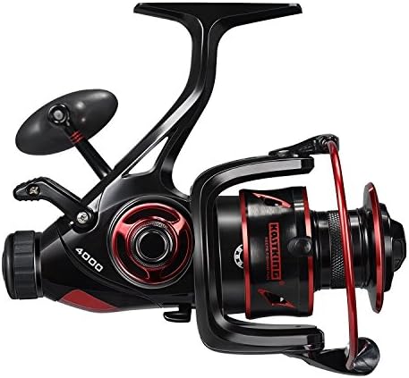 KastKing Sharky Baitfeeder III Spinning Reels with 5.5:1 Gear Ratio | Max Drag: 26.5 lb, 10+1 BB, 16.6 oz, CNC Aluminum Spool, Carbon Fiber Drag for Live Liner, Comes with Graphite Spool