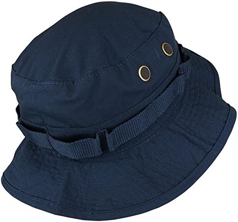 Armycrew Ripstop Tear Resistant Cotton Jungle Boonie Cap with Chin Strap