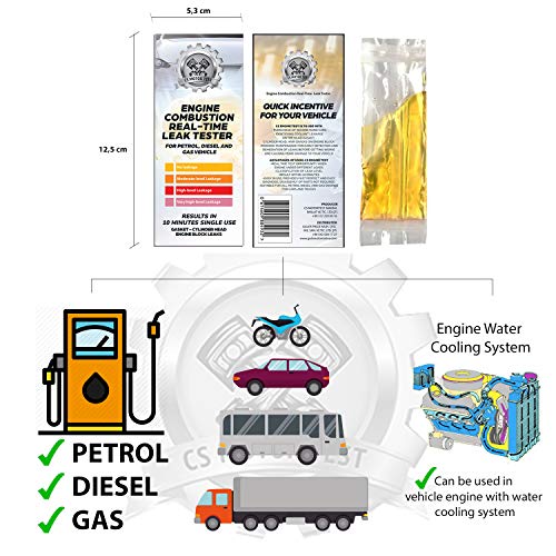 CS Engine Combustion REAL-TIME Leak Tester - Cylinder Head Gasket CO2 Head Tester - Test While Driving - Petrol Diesel Gas - Engine Under Load Head