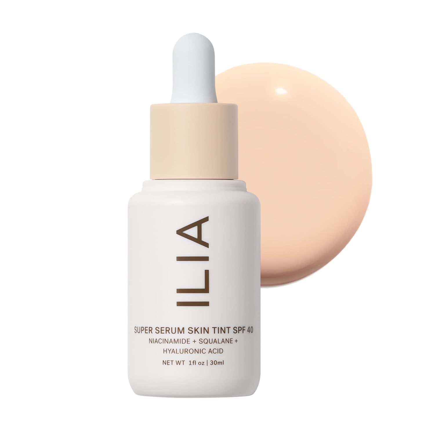 ILIA - Super Serum Skin Tint SPF 40 (Diaz ST7, 1 fl oz | 30 ml)