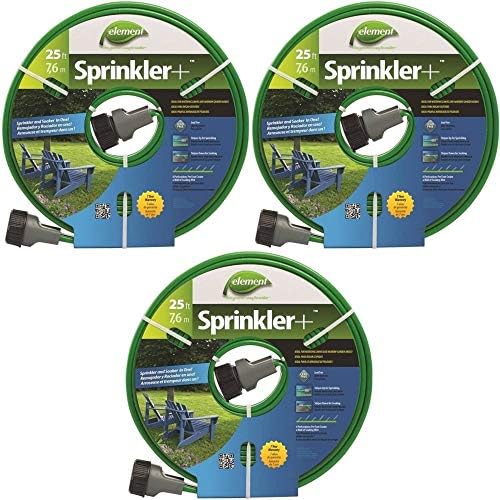 Swan CELTECV025 Element Drinking Water Safe Sprinkler Hose 5/8 In. Dia. x 25 Ft. L. (Pack of 3)