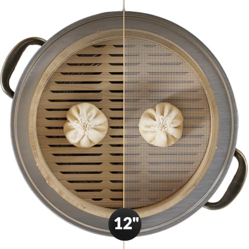 54-Piece Bamboo Steamer Basket Set, 10 Inch for Delicious, Authentic Meals