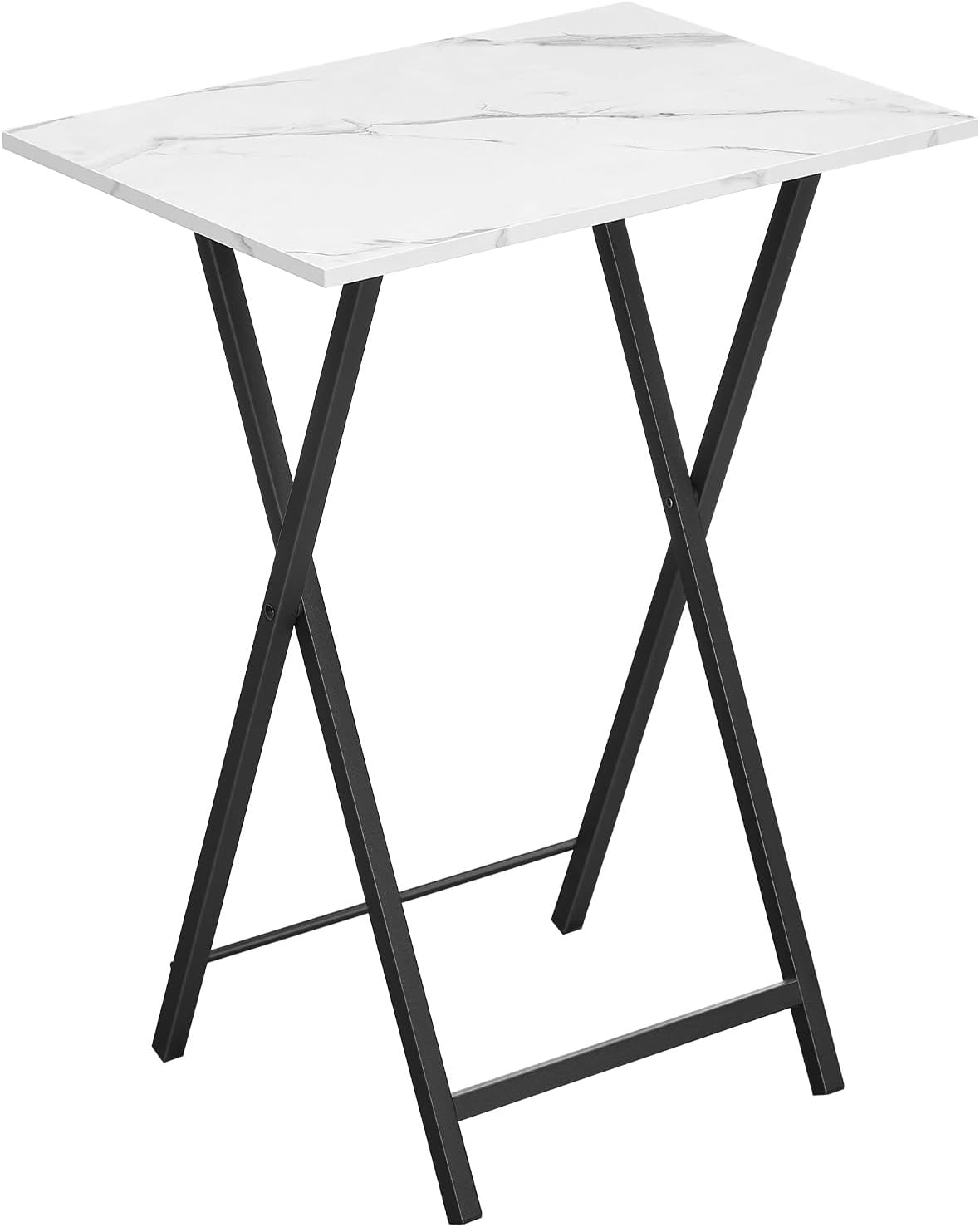 HOOBRO Folding TV Table, TV Tray, Stable Snack Table for Small Space, Portable Sofaside Desk, Easy Assembly and Storage