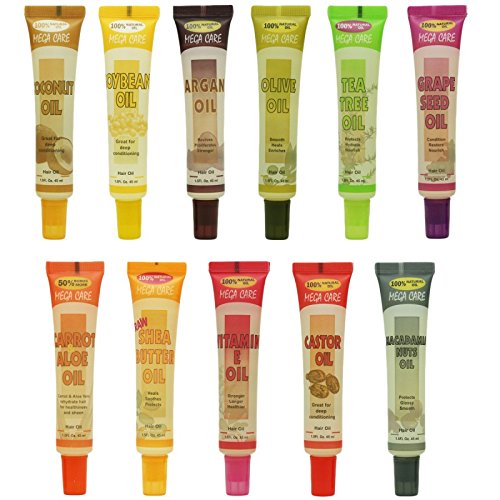 Sunflower Cosmetics Mega Care Tube Hair Oil (Tea Tree Oil) - 1.5 fl. Oz | 45 ml