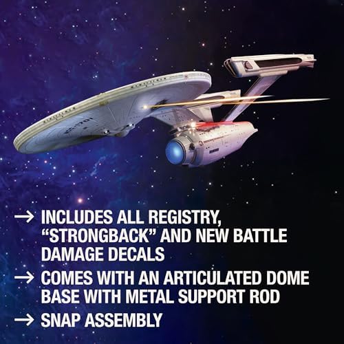 Polar Lights Star Trek U.S.S. Enterprise Refit Wrath of Khan Edition 2T 1:1000 Scale Model Kit