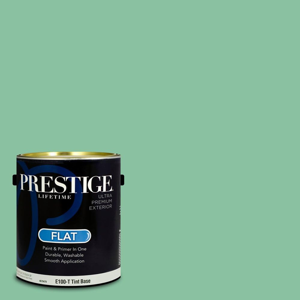 PRESTIGE Paints Exterior Paint and Primer In One, 1-Gallon, Semi-Gloss, Comparable Match of Sherwin Williams* Electric Lime*