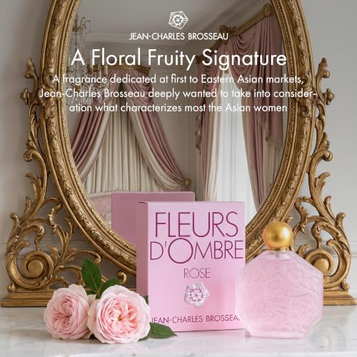 Jean Charles Brosseau Ombre Rose Women Eau De Toilette Spray, 1 Ounce | 1 oz long-lasting eau de toilette powdery floral perfume for women with rose, ylang-ylang & lily of the valley notes.