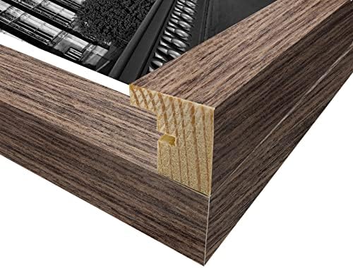 12x12 Picture Frame Matted to Fit Photos 8x8 or 12 x 12 Pictures Without Mat, 12 by 12 Square Solid Wood Black Picture Frames for Wall Mounting