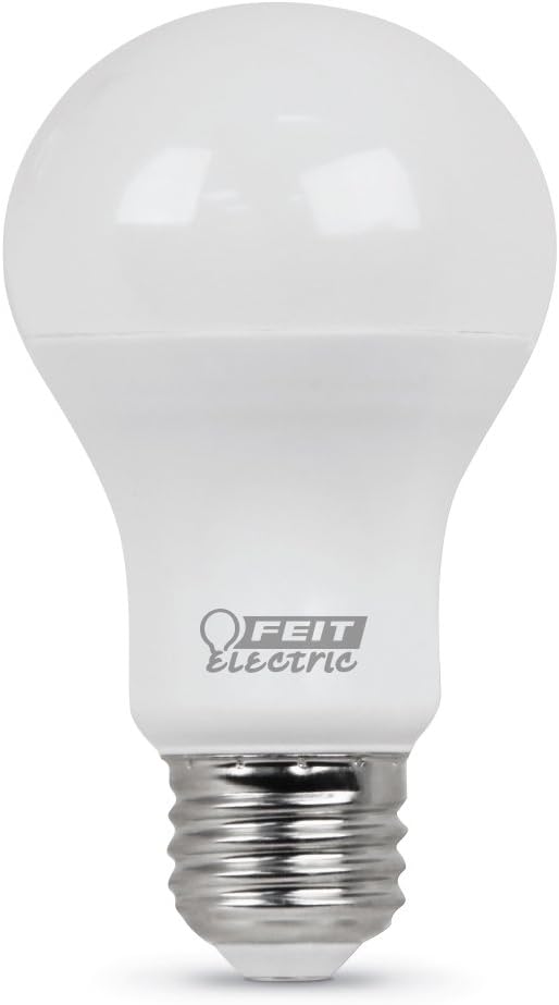 Feit Electric LED Light Bulbs, A19 60W Equivalent, Non-Dimmable, 800 Lumens, A19 LED Light Bulbs, E26 Base, 5000k Daylight, A19 LED Bulbs