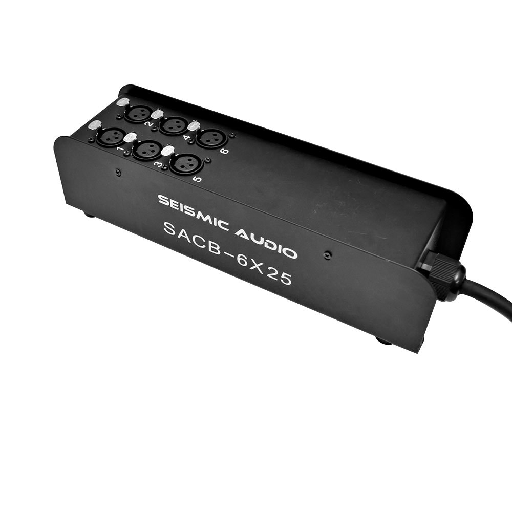 Seismic Audio Speakers 12 Channel Low Profile XLR Send Circuit Board Snake Cable, XLR Splitter Cable, 100 Feet