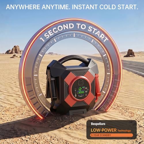 DM1264 Heavy Duty Jump Starter, 30000A Peak 12V Lithium Booster Pack for Semi Trucks, Start All for 50L Diesel and Gasoline Engines