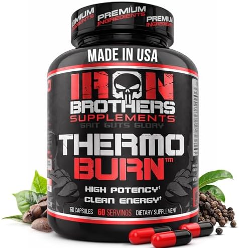Iron Brothers Thermo Burn Hardcore Fat Burner – High Stim Thermogenic with Yohimbine HCl