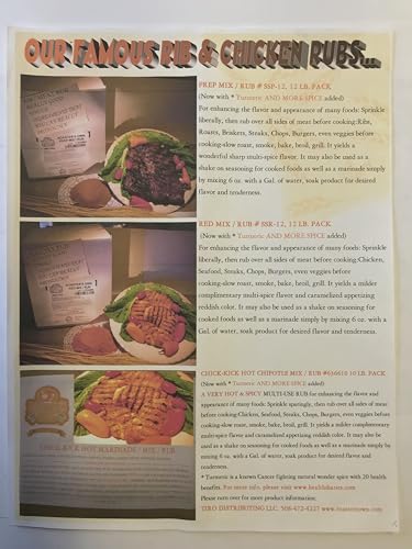 Restaurant Quality 12 Lbs.Total Of Roaster's Own Brand Rubs, One Prep Mix/Rib Meat Dry Rub. USE ON STEAKS TIPS RIBS CHOPS ROASTS. NICE CHAR CRUST !