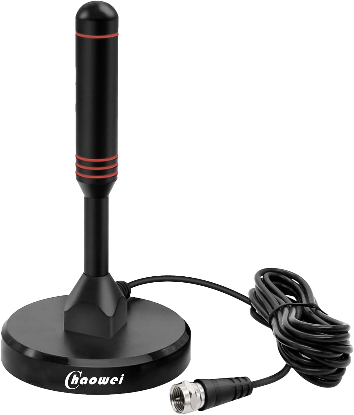 Chaowei 2026 TV Antenna for Smart TV Indoor (16.5ft) Cable | Long Range HD Digital Antenna for Local Channels with Strong Magnetic Base, 360° Reception, Supports 4K 1080P HDTV