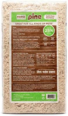 PETSPICK Pine Wood Bedding for Small Pets, Cages and Animal Habitats, 141 L | Pine bedding is sized for small pets and animal habitats; 141 L package supports cage and enclosure maintenance.