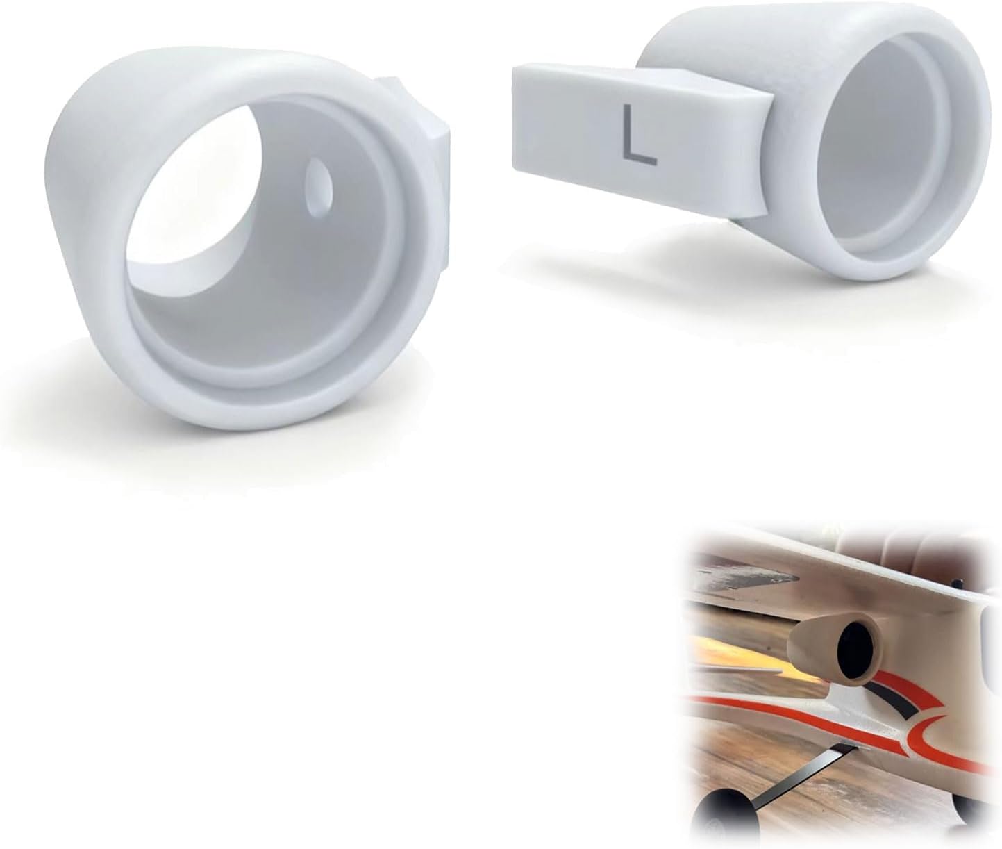 Twin 40mm EDF Nacelles Motor Mounts for Aeroscout — Twin Motor Mount Kit for RC EDF Airframe, Stable Low-Profile Installation