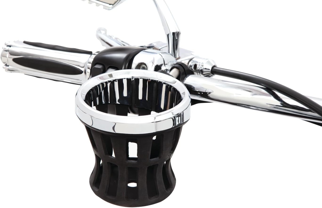 CIRO 50003 Drink Holder (Chrome for Harley-Davidson Models)
