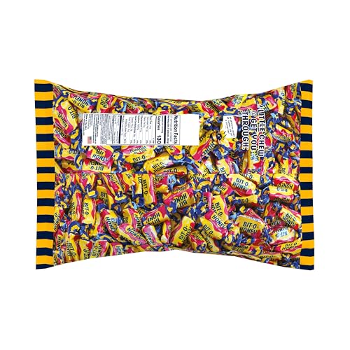 Bit O Honey Candy - Individually Wrapped Honey Taffy with Roasted Almond Bits, Gluten-Free, Classic Bite-Sized Treats, Sweet and Chewy Taffy Candy Bulk Bag - 5 LBS