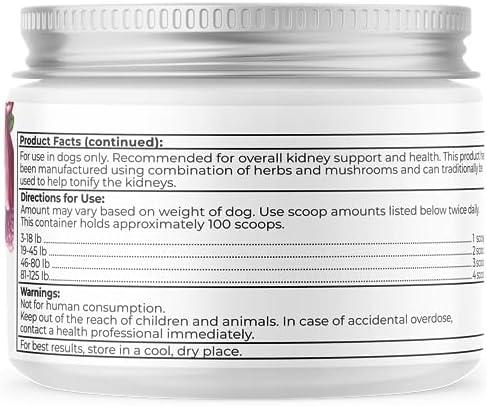 Dr. Harvey's Kidney Health Kidney Support Supplement for Dogs (4 Ounces) | 100% Human Grade - 4 oz Container