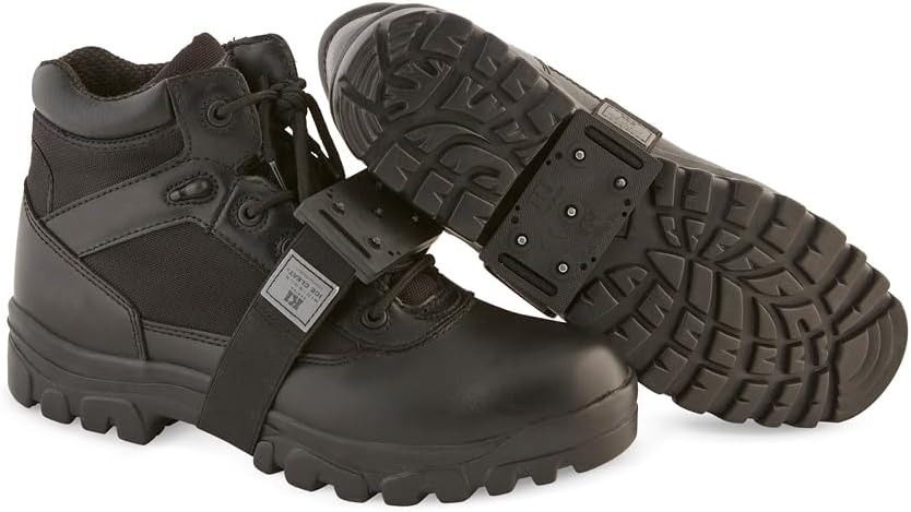 K1 Mid-Sole Ice Cleats for Men & Women - Rotatable Traction Aids For Winter Snow - Hi Vis - Low Profile