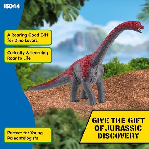 Schleich Dinosaurs - Brachiosaurus Toy Dino Figurine - Kids Ages 4+ | 14581 | Dinosaur Figurine, Realistic Animal Toys, Dino Figure for Boys and Girls, Screen-Free Imaginative Pretend Play