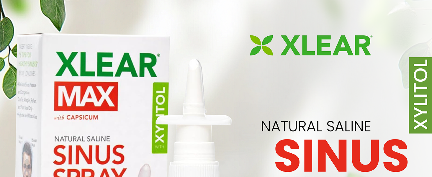 nasal spray saline xylitol allergy relief congestion natural sinus sinusitis decongestant