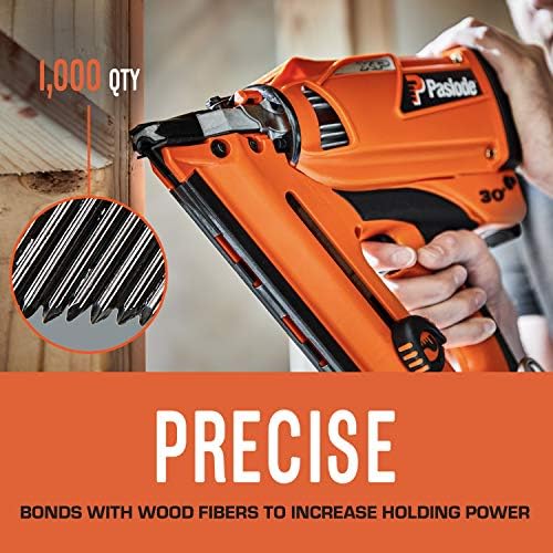 Paslode, Framing Nails and Fuel Pack, 650524, 3 inch x .120 Gauge, Smooth Brite, 1 Fuel Cell and 1,000 Nails