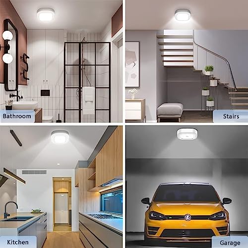 Motion Sensor LED Ceiling Light Battery Operated, Wireless 300LM Indoor