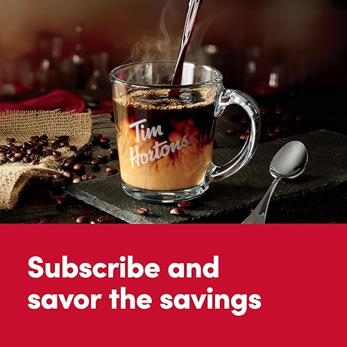 Tim Hortons Original Blend, Medium Roast Coffee, Single-Serve K-Cup Pods Compatible with Keurig Brewers, 100ct K-Cups