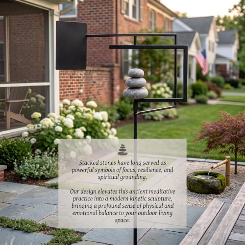 DECOROCA Kinetic Wind Spinners Outdoor - Large Metal Wind Sculptures
