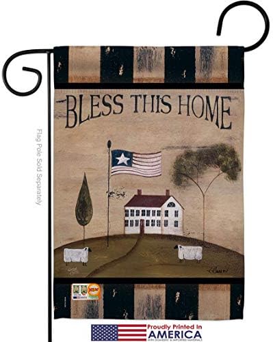 Welcome Bless This Home Burlap Garden Flags Pack Country Living Primitive Farm Western Barn American Rustic Cowboy Rural Ranch USA Vintage Applique