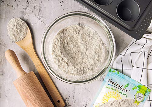 Food to Live Unbleached White Fine Pastry Flour, 2 Pounds – Stone Ground from Soft White Whole Wheat Berries, Finely Milled and Sifted, Unbromated