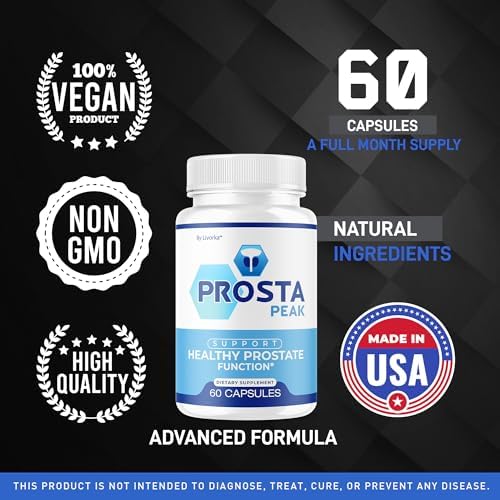 (2 Pack) Prosta Peak Capsules - Official ProstaPeak Support Supplement Pills For Men - Maximum Strenght