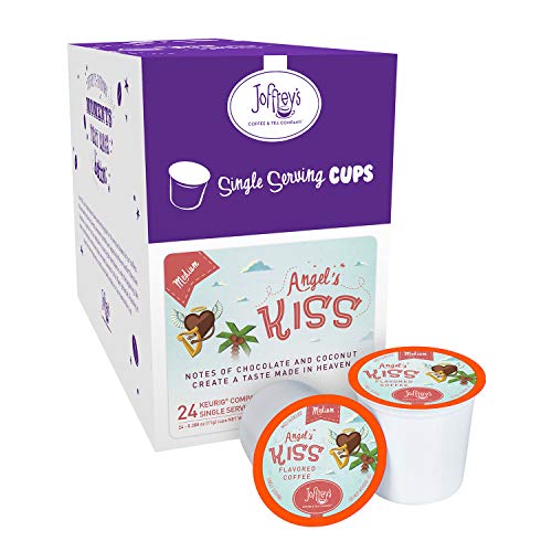 Joffrey's Coffee - Angel's Kiss, Flavored Coffee, Artisan Medium Roast, Arabica Coffee Beans, Chocolate & Coconut Cream Flavor