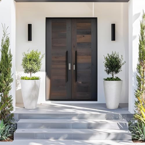 LA JOLIE MUSE Tall White Planter for Indoor Plants,20 Inch Tall Round Planter, Modern Flower Pot Containers,Large Decorative Tree Plant Pot,1 Pack