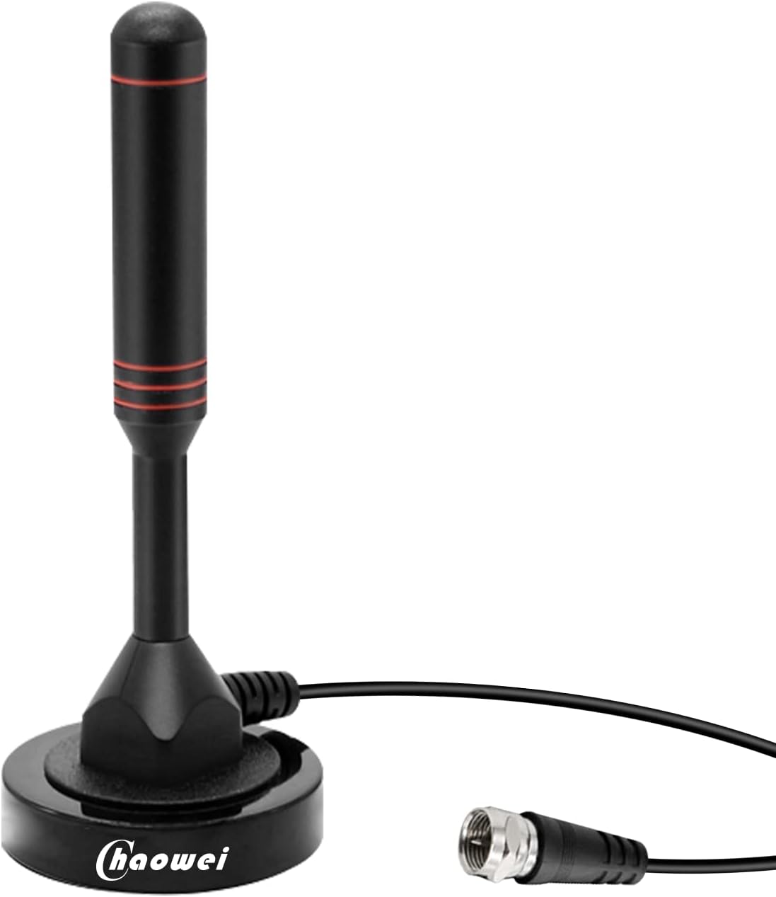 Chaowei 2026 TV Antenna for Smart TV Indoor (16.5ft) Cable | Long Range HD Digital Antenna for Local Channels with Strong Magnetic Base, 360° Reception, Supports 4K 1080P HDTV