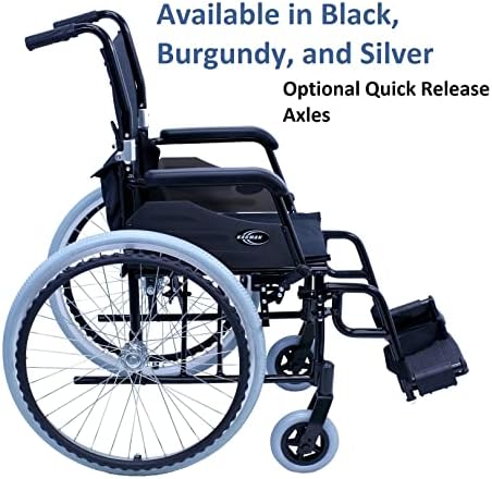 Karman 24 pounds LT-980 Ultra Lightweight Wheelchair, Black | 24 pounds
